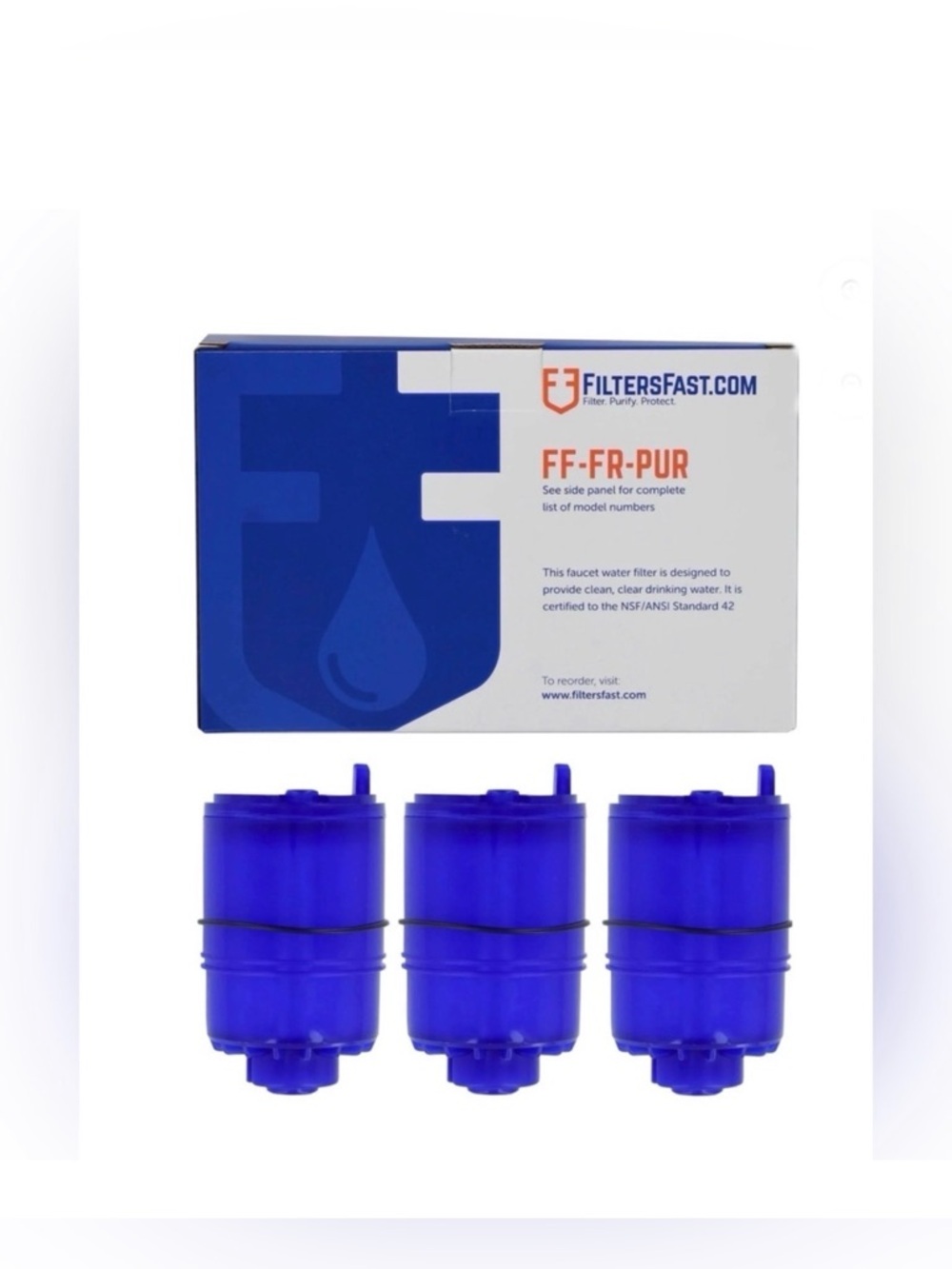 Filters Fast FF-FR-PUR Compatible Replacement For PUR RF-9999 Filters 3 Pk